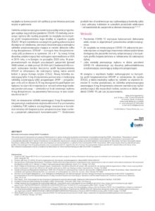 Antykoncepcja w czasach pandemii. Nowa pigułka hormonalna nie zawierająca estrogenu bezpieczną formą antykoncepcji w dobie SARS-CoV-2 Pigułka hormonalna nie zawierająca estrogenu bezpieczną formą antykoncepcji w dobie SARS-CoV-2. Antykoncepcja w czasach pandemii